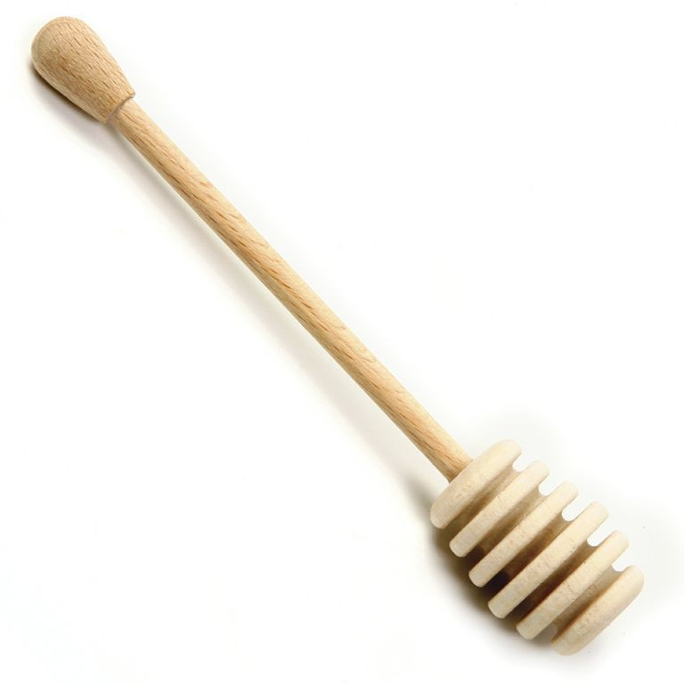 New 6" Beachwood Wooden Honey Dipper / Dripper, Spoon Stick, Very High Quality