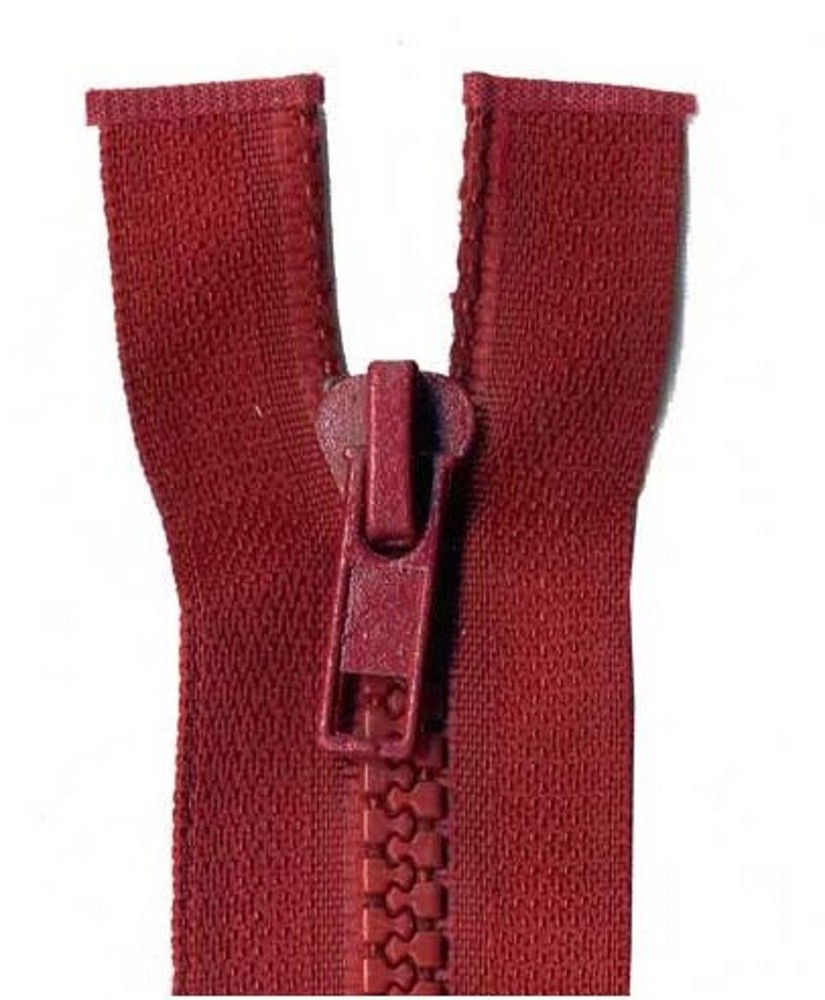 45cm Wine Open End Chunky Zip