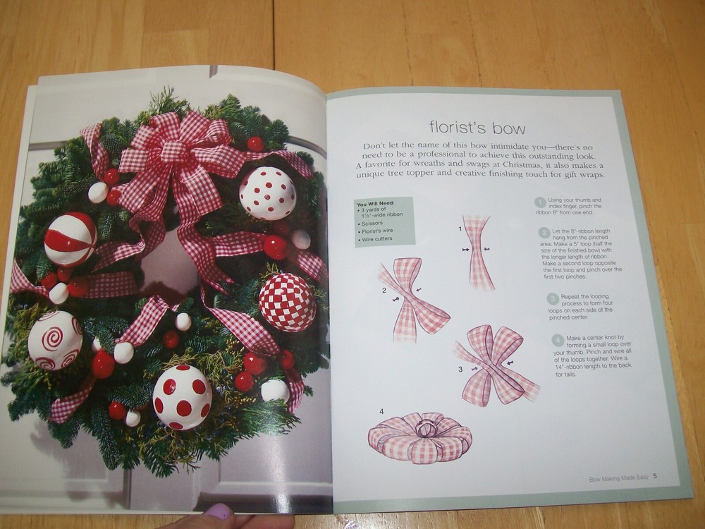 BH&G Bow Making Made Easy Mini Booklet Ribbon Patterns Designs Hand-Made