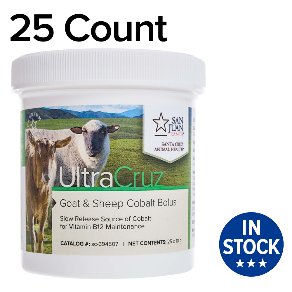 UltraCruz Sheep and Goat Cobalt Bolus Supplement, 25 Count X 10 Grams