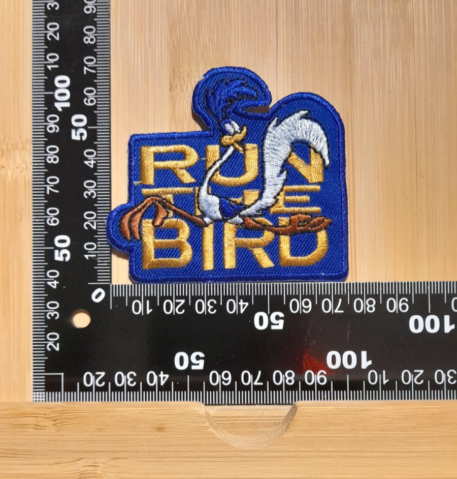 RUN BIRD ROADRUNNER Patch Patch Round 70X75Mm Old School Hot Rod ROAD RUNNER