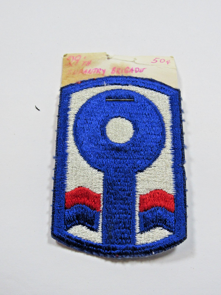 Vintage US Army 29th Infantry Brigade  3" Patch  #PC