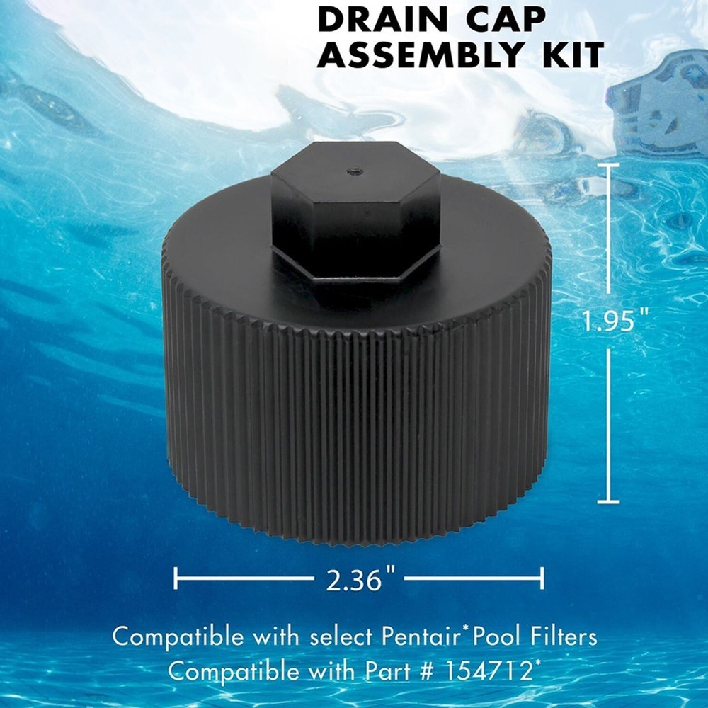 Reliable Replacement Drain Cap for Pentair 154712 Pool Spa Filter System