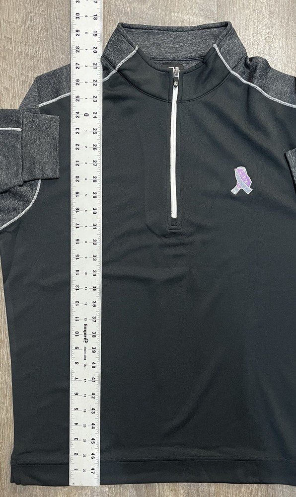 FootJoy 1/4 Zip Pullover Large Performance GWA 2019 Golf Blk/Grey Sweater