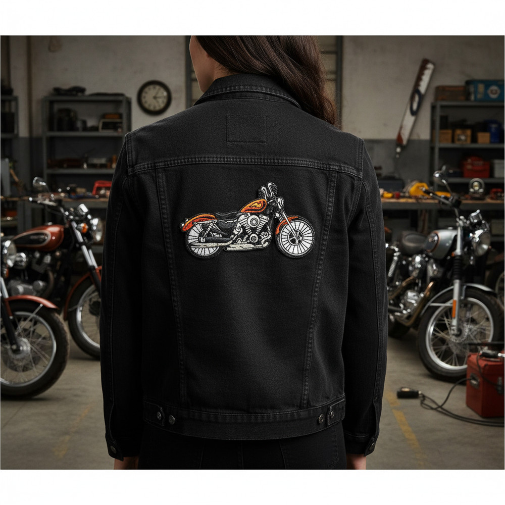 Hot Red Classic Car Patch