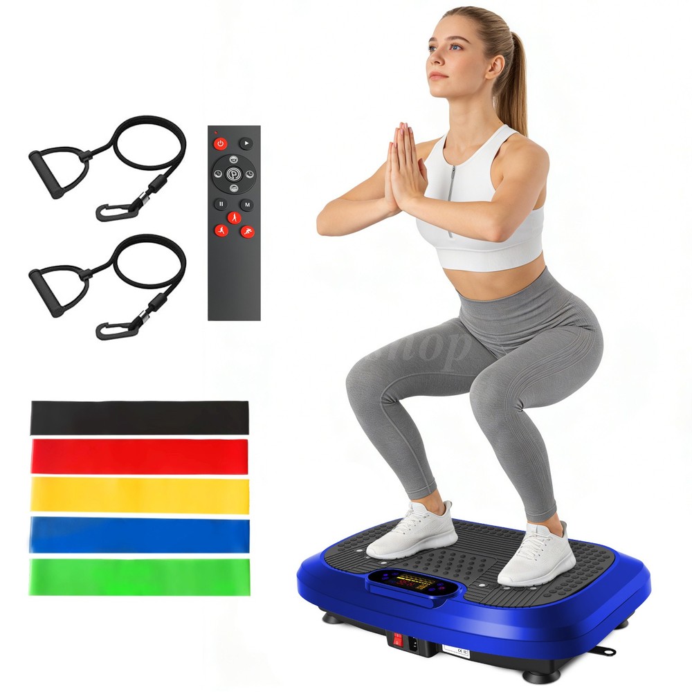 Vibration Plate Exercise Machine Whole Body Workout Vibrate Platform Bluetooth