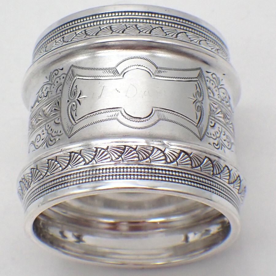 Aesthetic Movement Napkin Ring Gorham Sterling Silver 1878