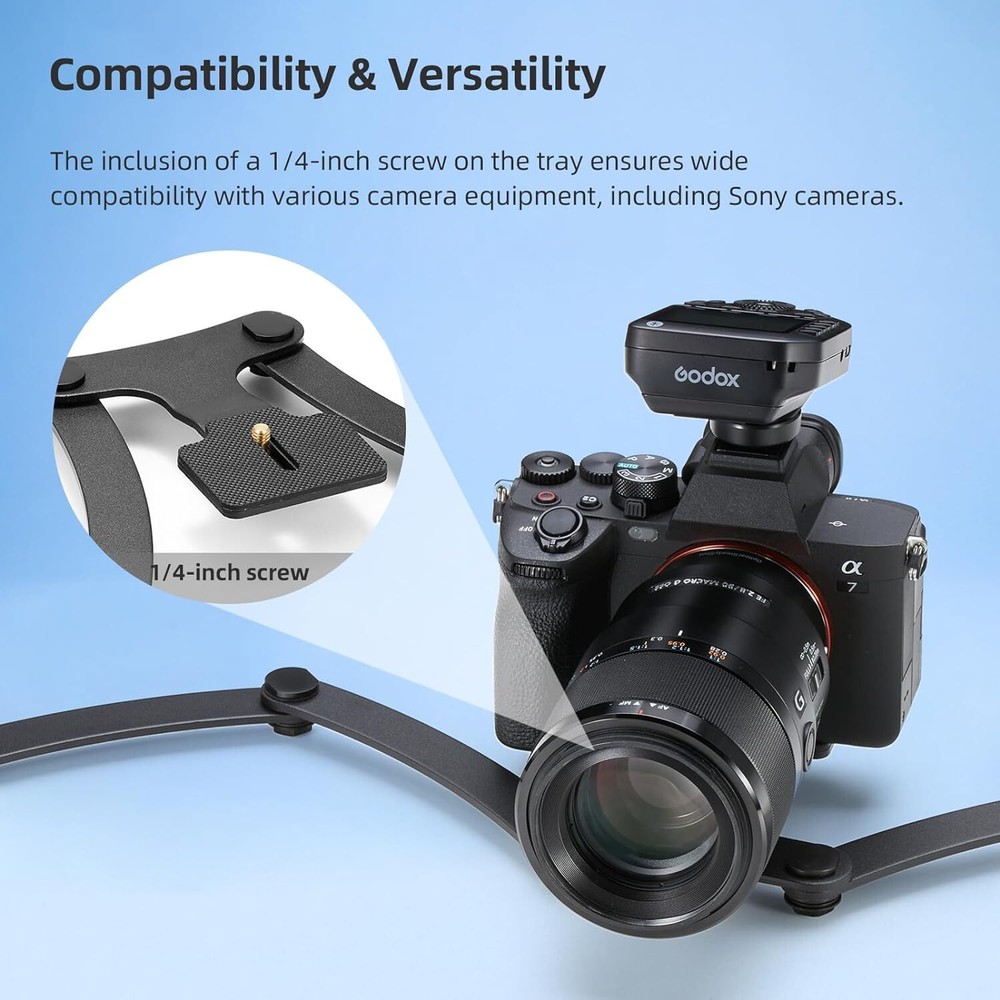 Godox MF-DB Flexible Macro Flash Dental Bracket Dual Head Mount Holder Camera