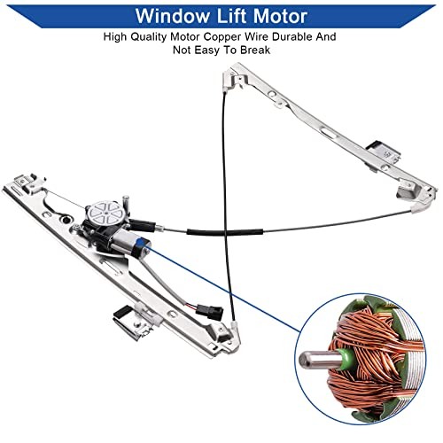 Front Passenger Side Power Window Regulator & Motor Front Right Passenger Side