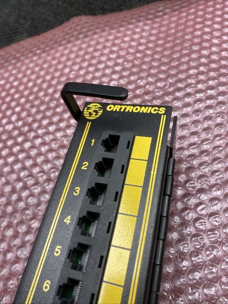 Used Ortronics 12 Port Patch Panel OR-851044558 CAT 5