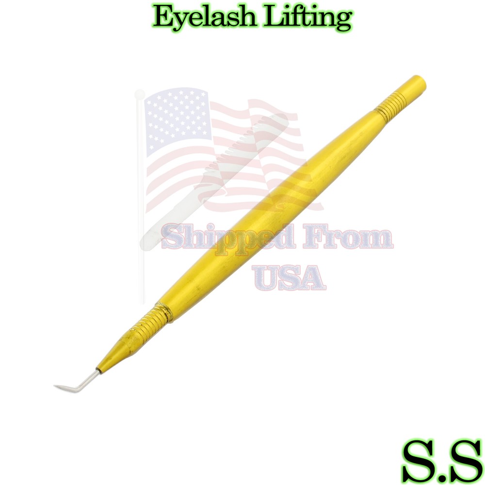 Eyelash Lifting Lifter Eyelashes Extension Separating Tool Yellow Coated