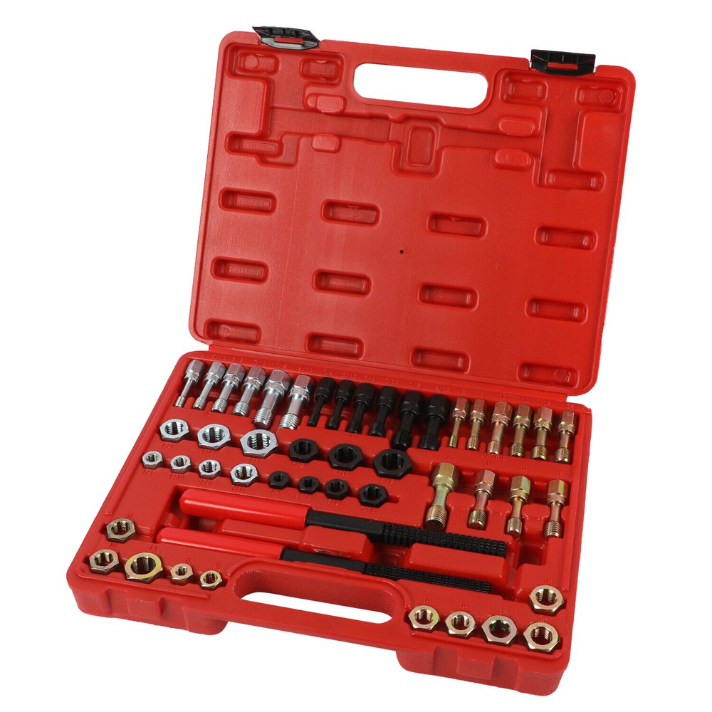 Thread Chaser Set 48Pcs Thread Repair Kit,UNC/UNF/Metric Thread Restoring