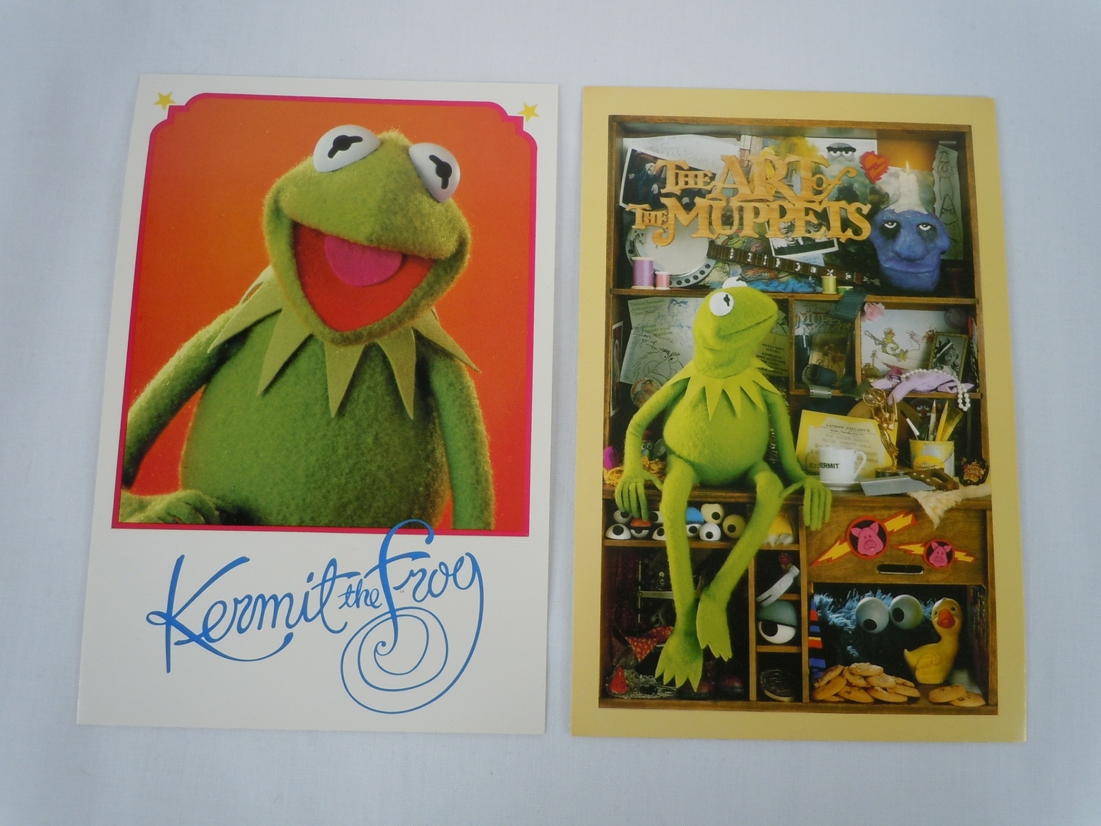 2 1983 The Art Of The Muppets Kermit The Frog Jim Henson Postcards