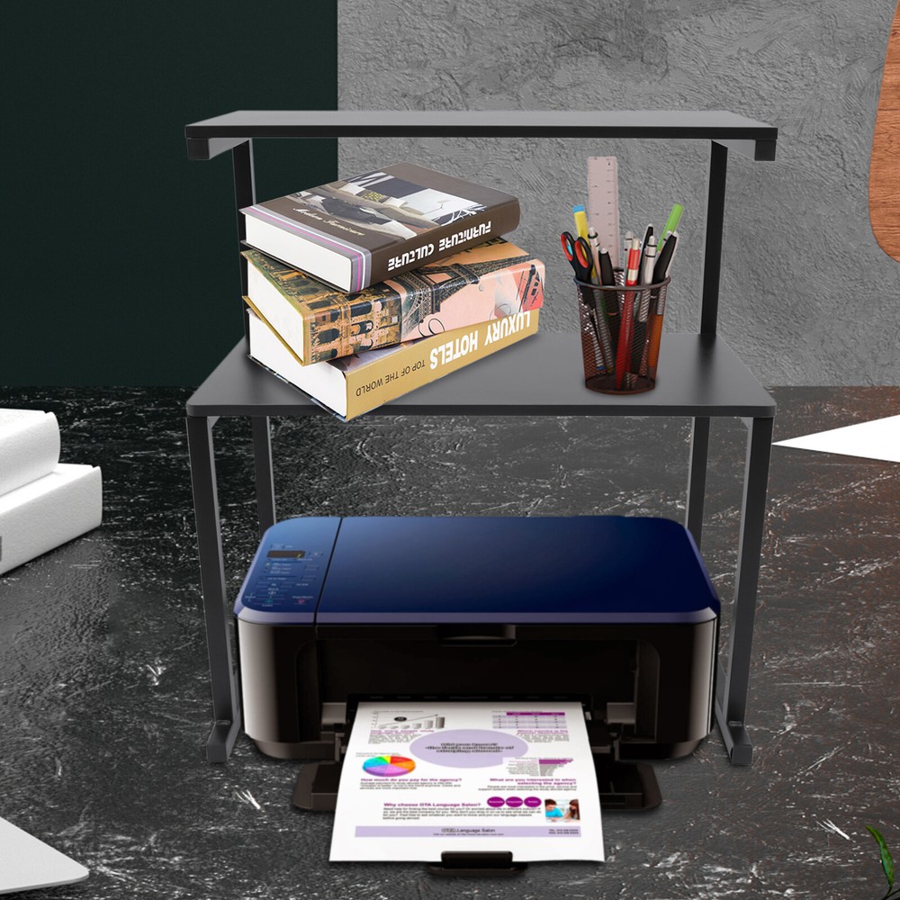 3-Tier Table Storage Shelf Desktop Organizer Display Rack Desk Printer Holder