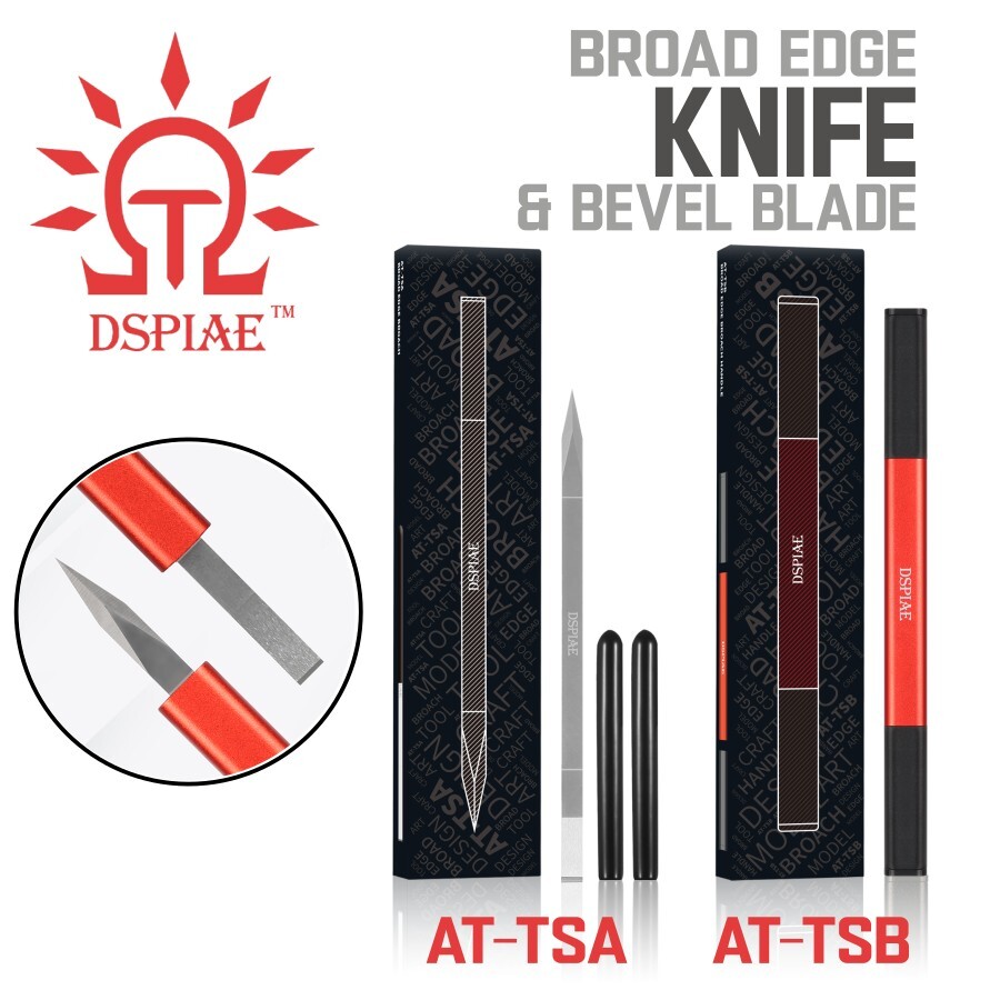 DSPIAE: Broad Edge Utility Knife / Scribber & Bevel Blade - Model Hobby Tool