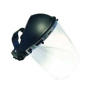 SAS Safety 5140 Standard Face Shield/Visor Paint Spray Guard (Clear)