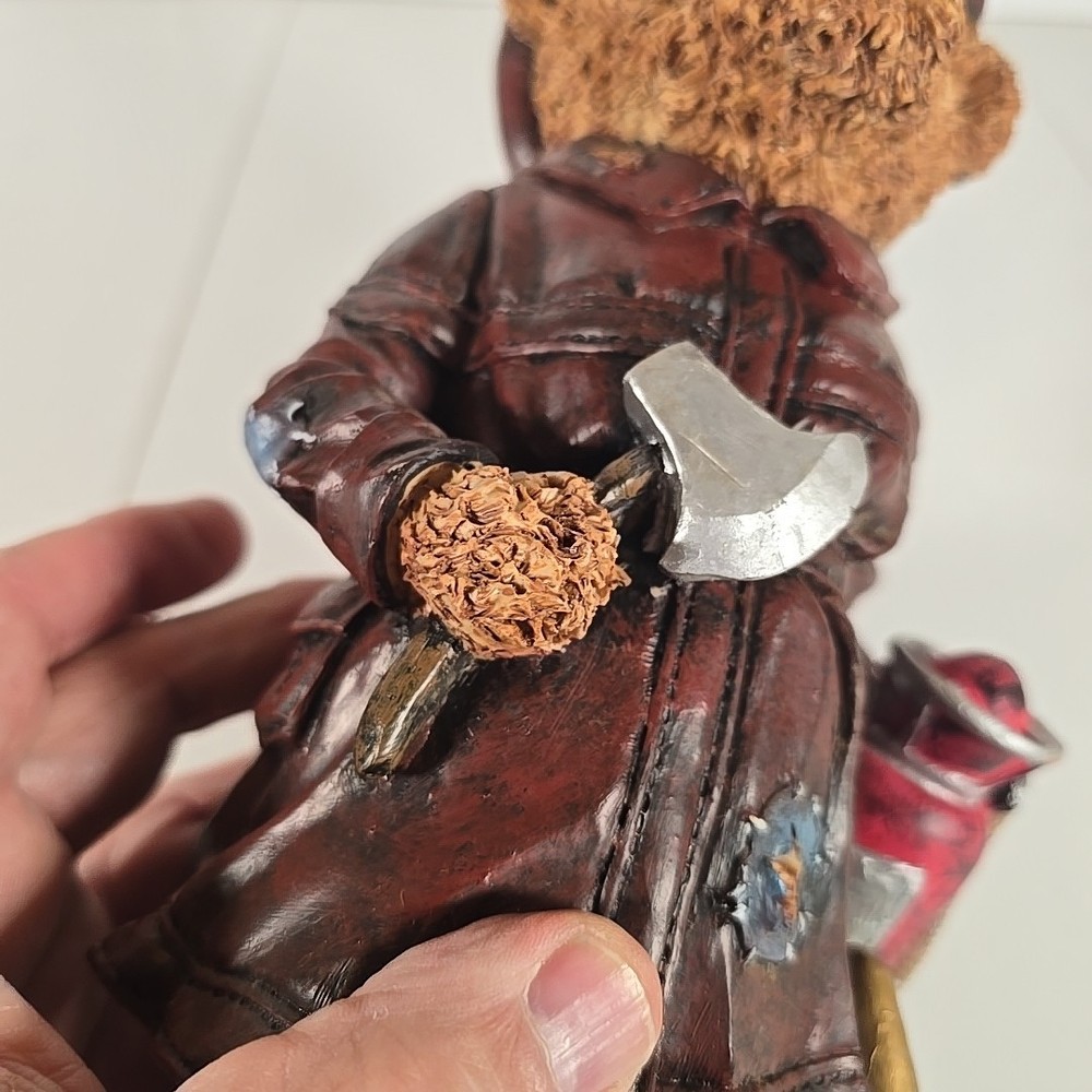 Fire Fighter Bear Decor 11 Inches Tall