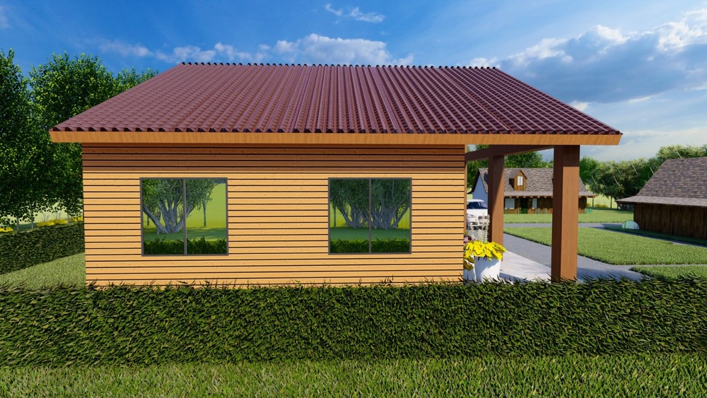 952sqft Tiny Cabin Design Blueprints: Featuring 2 Bedrooms, 1 Bathroom