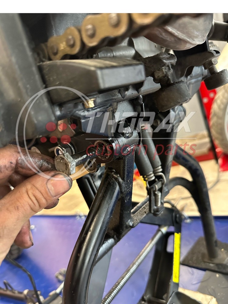 Thorax Side Stand Relocation Bracket for KTM 950/990 Adventure.
