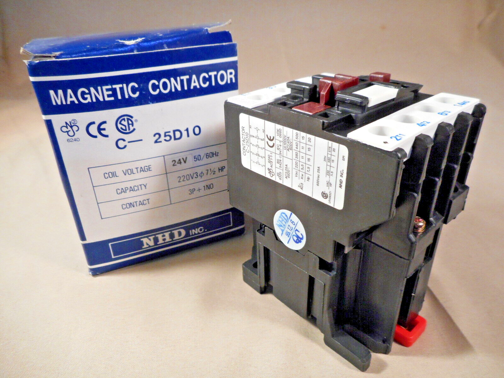 NHD Inc C-25D10 25A contactor
