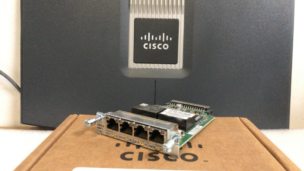 Cisco VWIC3-4MFT-T1/E1 4-Port T1/E1 WAN Interface Card Multiflex Trunk Voice