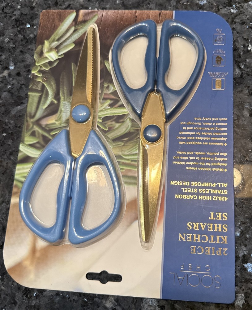 Social Chef 2 Piece Kitchen Shears Set