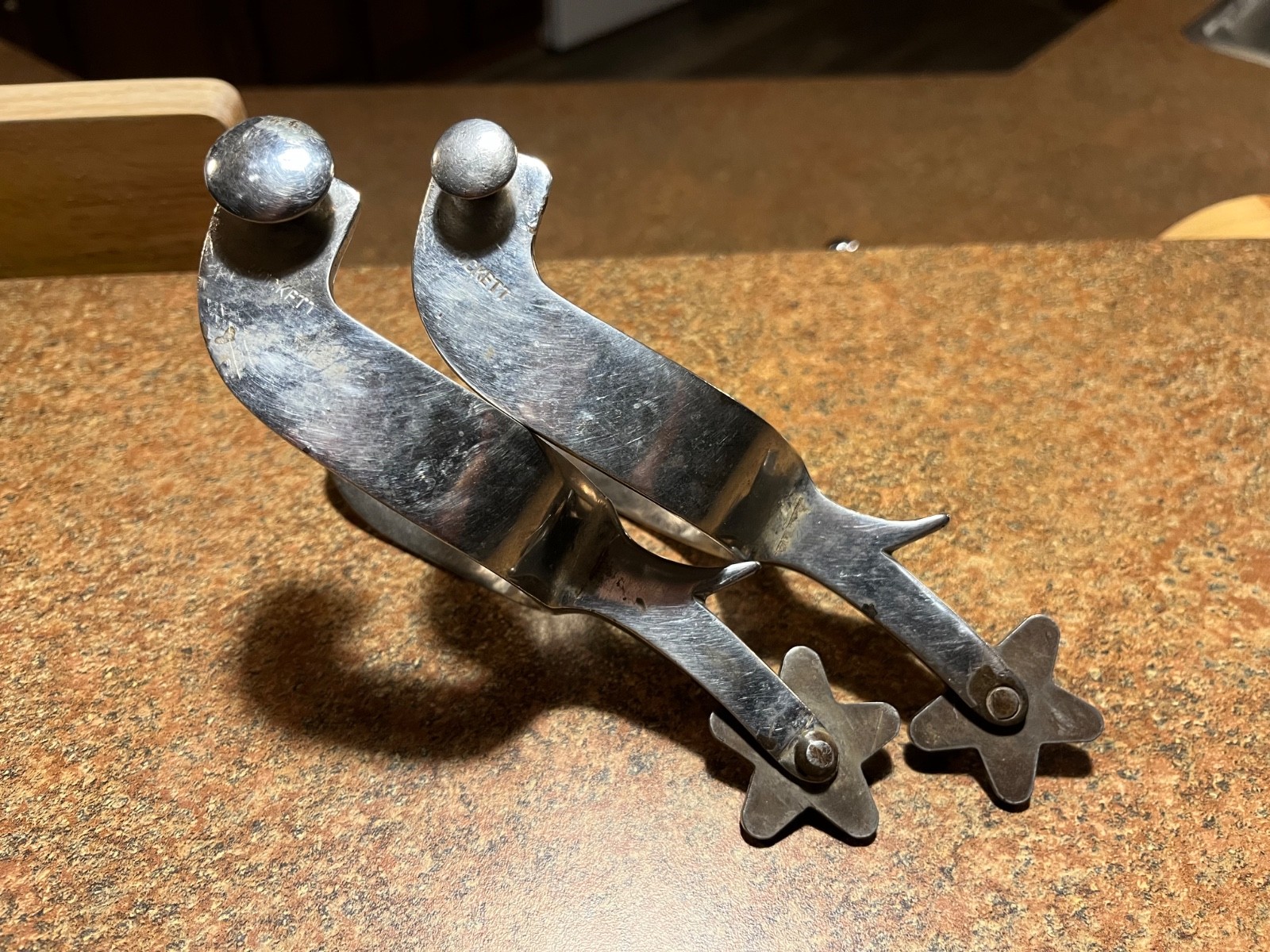 Vintage Crockett Spurs pair