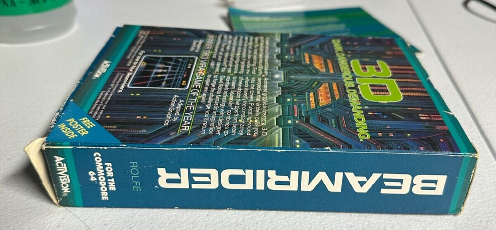 Beamrider Commodore 64 C64 (Box & Cart Only)