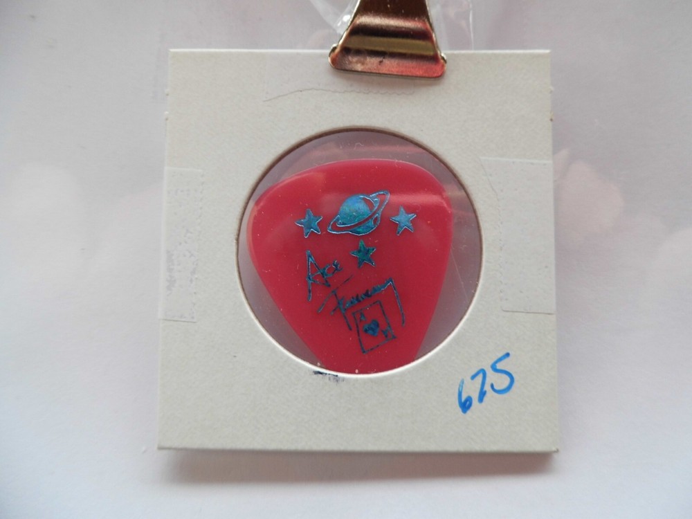 KISS "ACE FREHLEY" TOUR GUITAR PICK~4/14/00 READ DESCRIPTION (4/3)