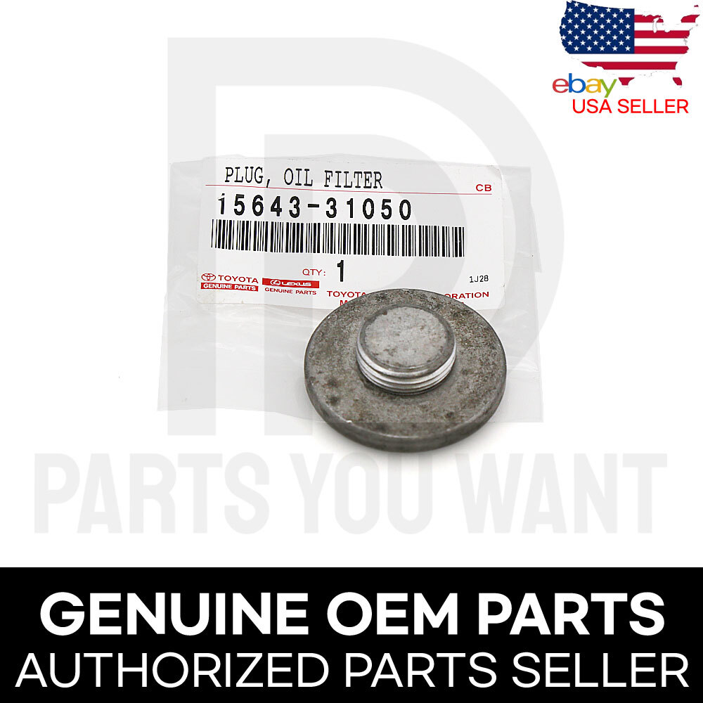 Genuine Toyota OEM Oil Filter Housing Cap Holder 15620-31060 + Plug 15643-31050