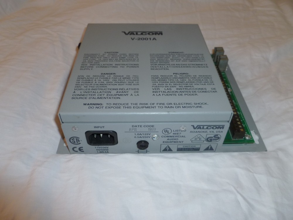 VALCOM V-2001A PAGE CONTROL UNIT