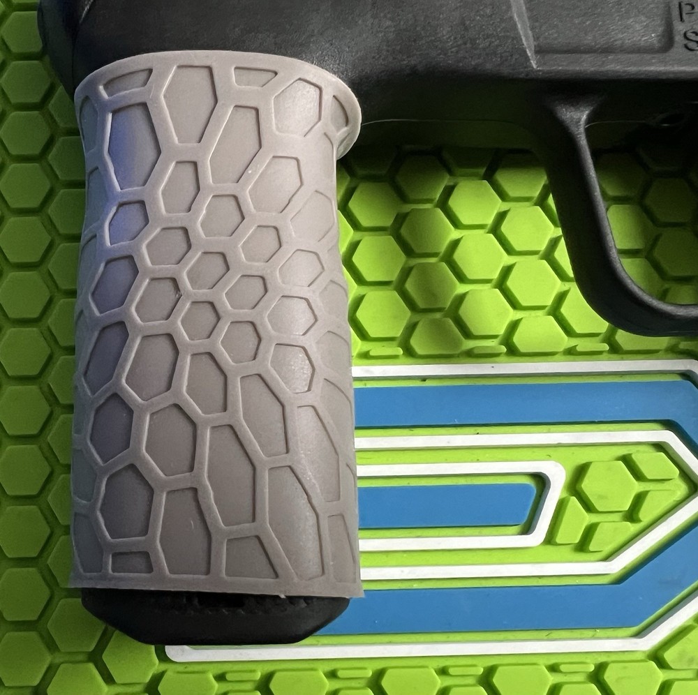 PLANET ECLIPSE EMEK ETHA 2/3 RUBBER WEB FOREGRIP COVER- GREY - NEW - GRIPS