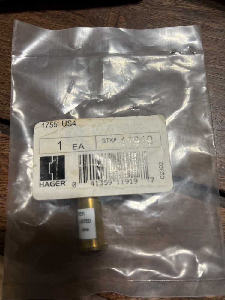 Solid Brass Door Hardware One Way Peephole 115 Degree Viewer Wide Angle