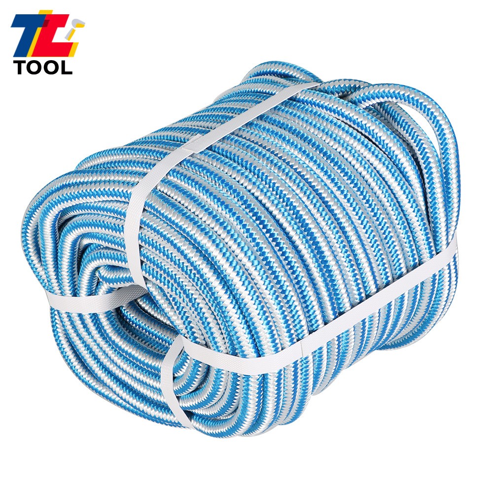 1/2" × 150' 6180 Lbs 16 Strand Braided Nylon Core Polyester Arborist Tree Rope