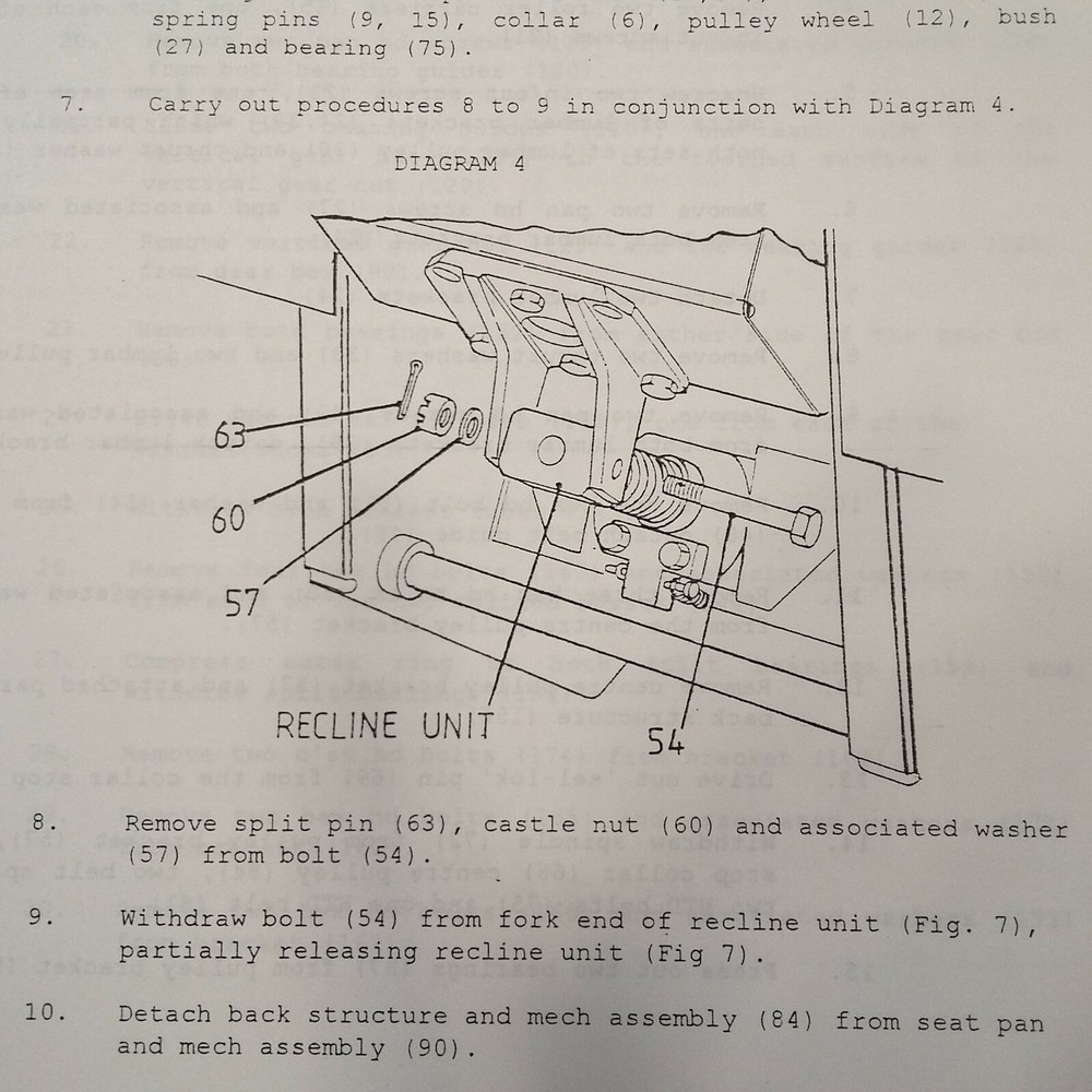 IPECO Crew Seat Assemblies 3A165 Series Component Maintenance Manual