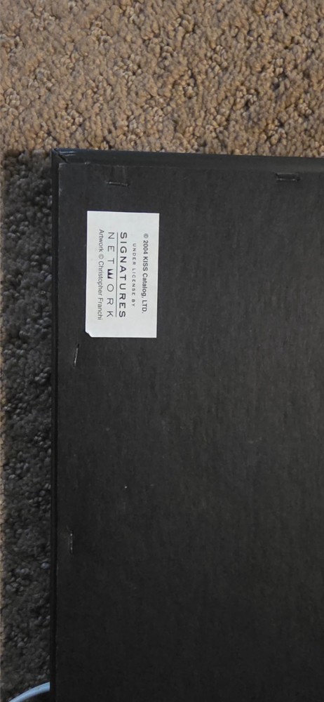 KISS framed LED Lighted Poster/Artwork 2004 Spencer gifts picture