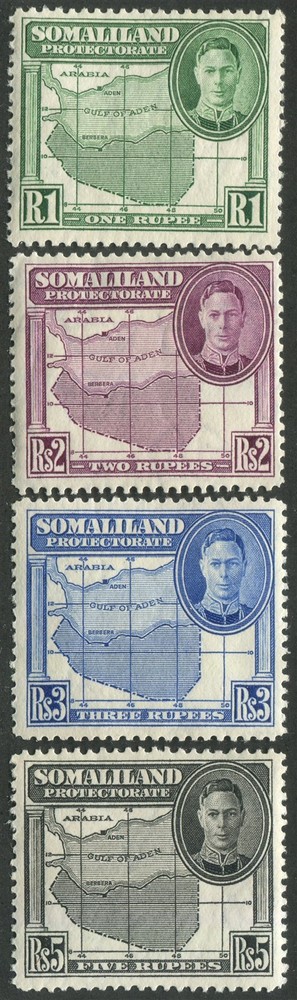 Somaliland Protectorate #104, 105, 106, 107 Mint