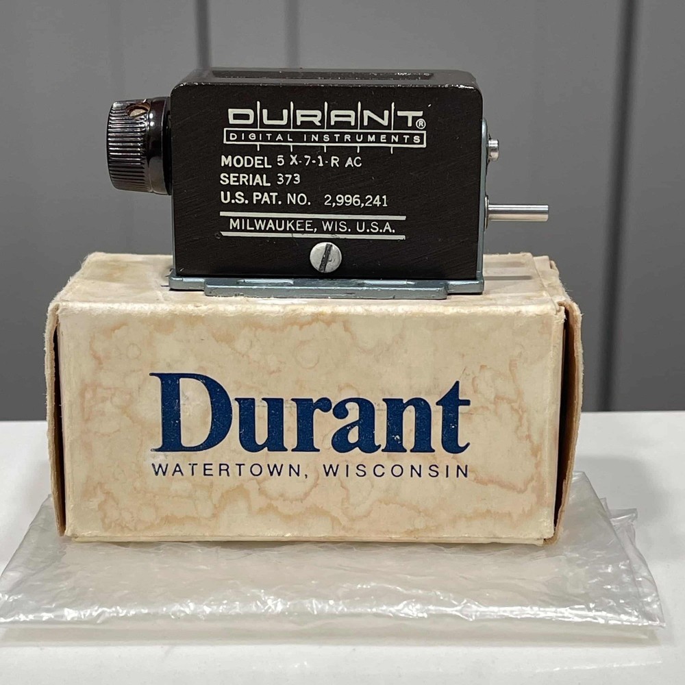 Durant Digital Instruments Counter Model 5-X-7-1-R AC, Serial # 373.