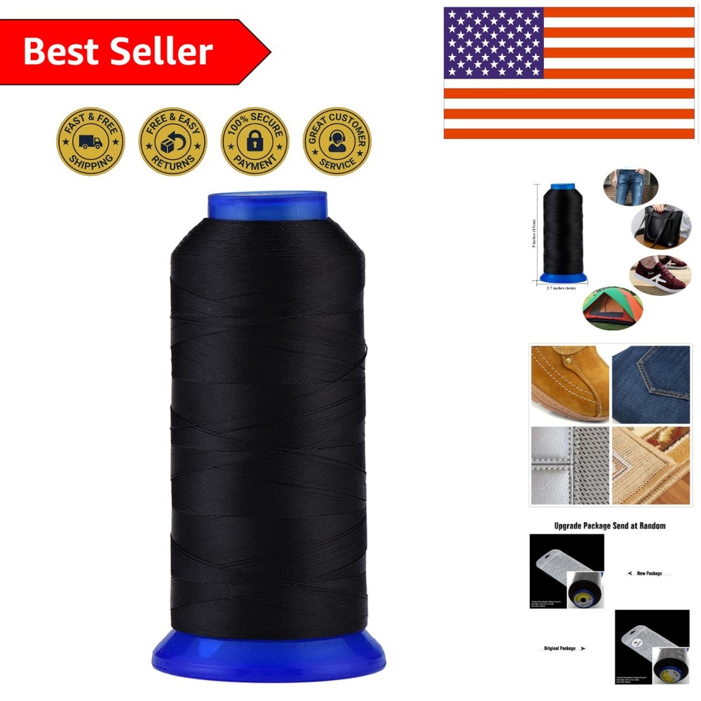Durable 1500 Yards Polyester Thread T70 - UV Resistant, High Strength, 36 Colors