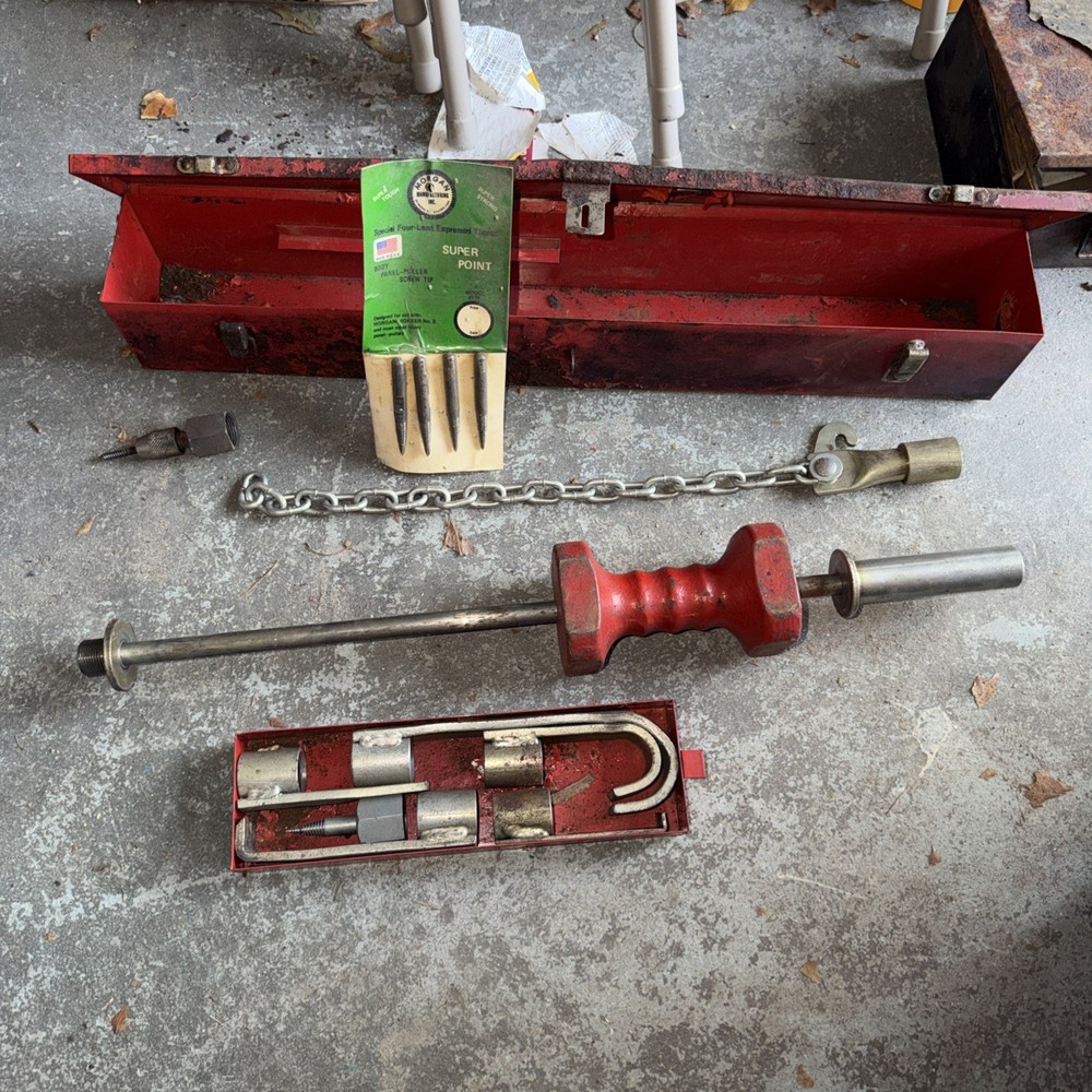MAC Tools Heavy Duty 12 lb. Body Knocker Slide Hammer Dent Puller Tool Set