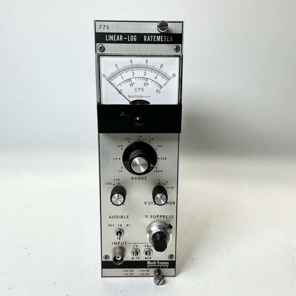 Tested Mech-Tronics Nuclear 775 Linear-Log Ratemeter NIM Module SN 101007