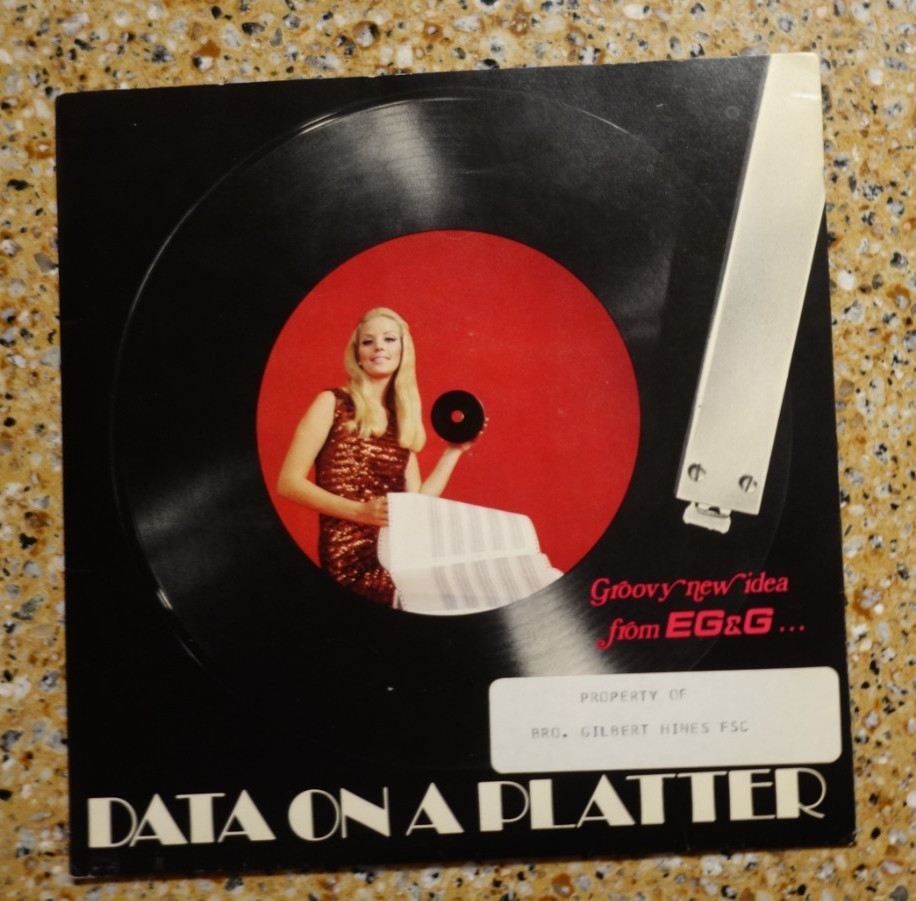 VINTAGE 7" RECORD - Early Computer Sales "Data on a Platter" Record Hard Drive