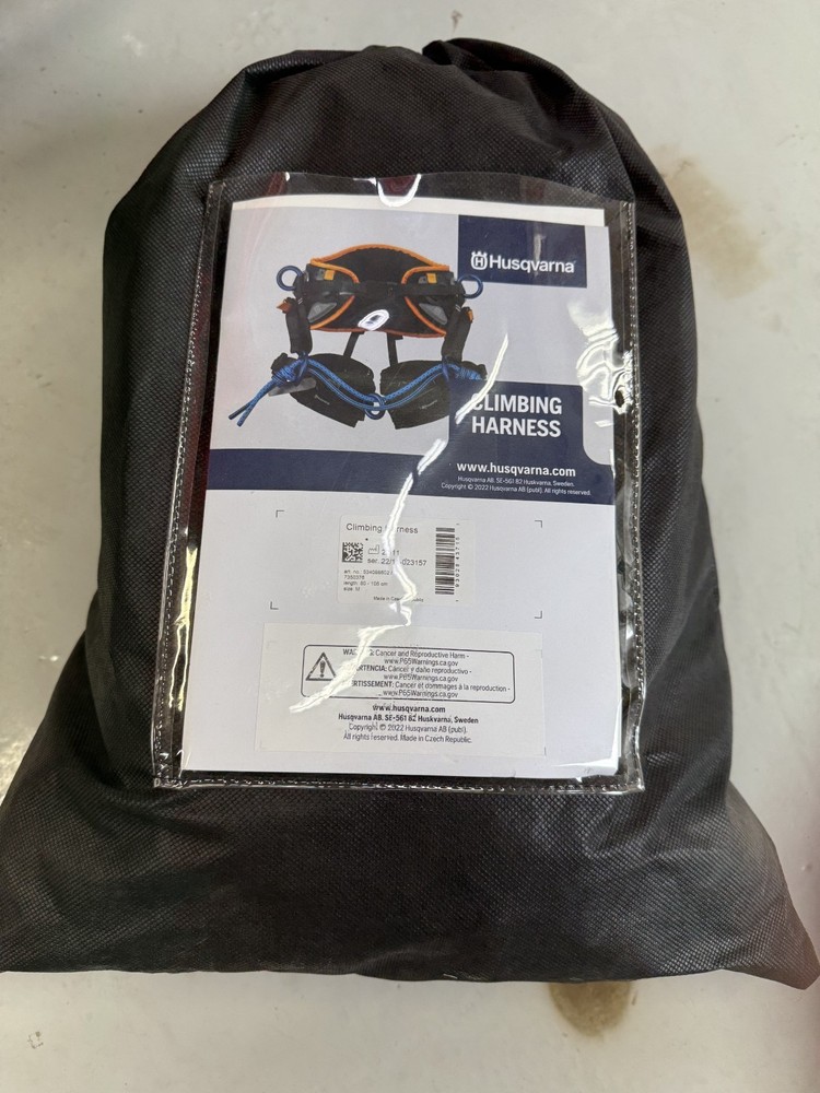 husqvarna climbing harness