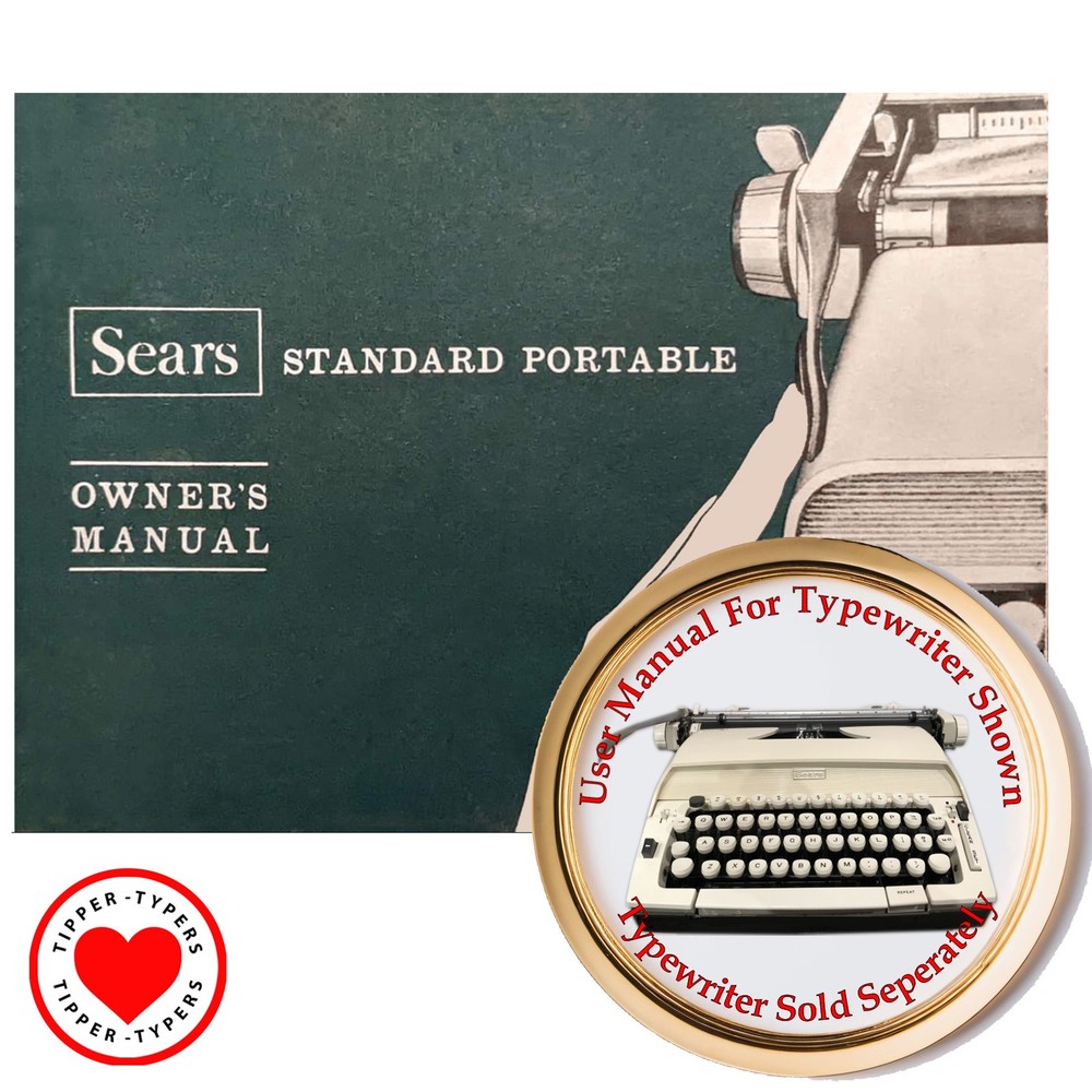 1960s Sears Constellation Typewriter User Instruction Manual Directions Guide
