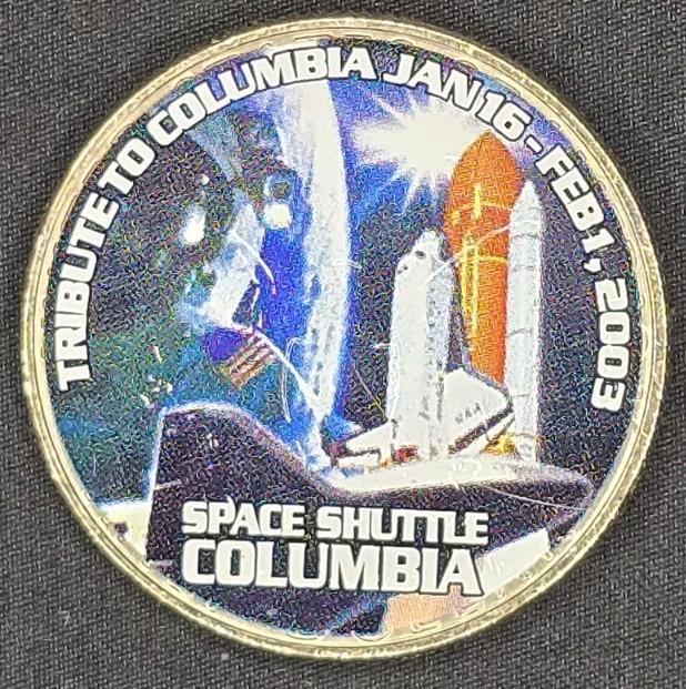 2016 Kennedy Half Dollar – Post-Mint Colorized Space Shuttle Theme –Uncirculated