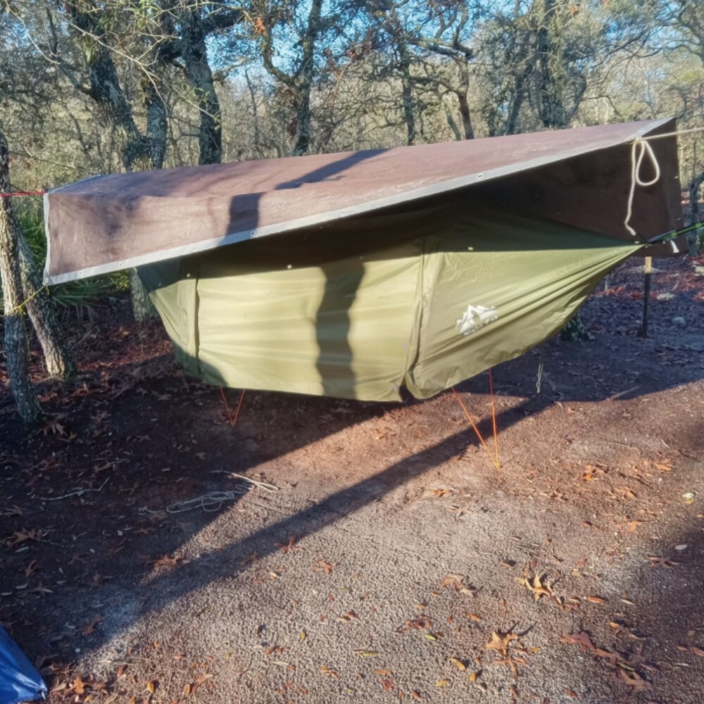 440lbs 1/2 Person Camping Hammock Tent Hanging Sleeping Bed with Mosquito Net US