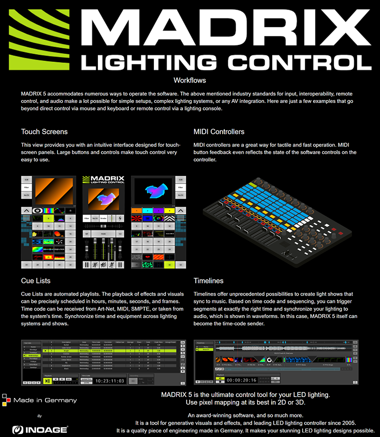 IA-SW-005001 MADRIX V5 KEY Starter Kit Software DMX Control 2D 3D Pixel Mapping