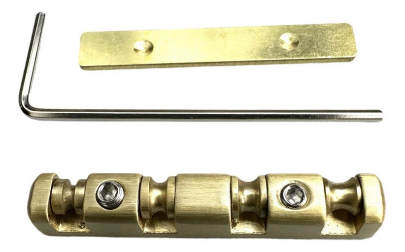 Height Adjustable 38mm Brass Roller Guitar Nut Replacement 4String Electric Bass