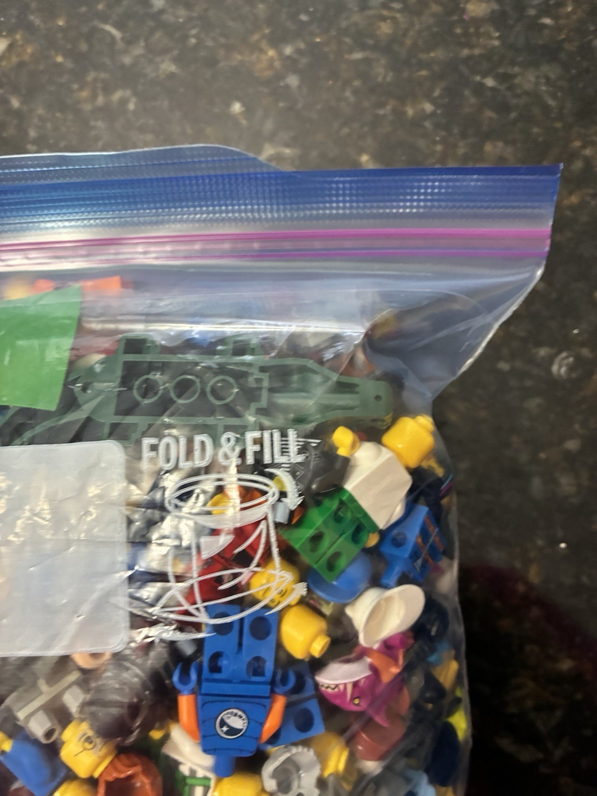 2 lb Plus - 97% LEGO Bulk Minifigure & Accessories Lot - Some DAMAGE/WEAR