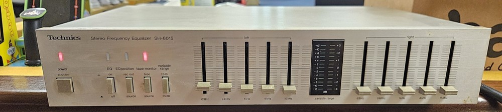 Technics SH-8015 5 Band Stereo Graphic Equalizer/ EQ Vintage *UNTESTED AS IS